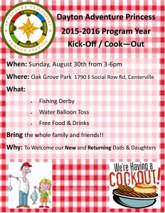 Cook-out flyer